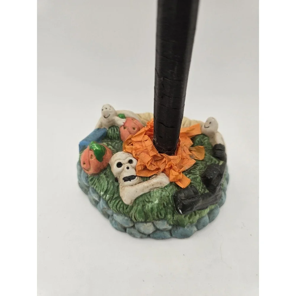 Halloween Village‎ Tree with Miniature Ornaments Tabletop Decoration